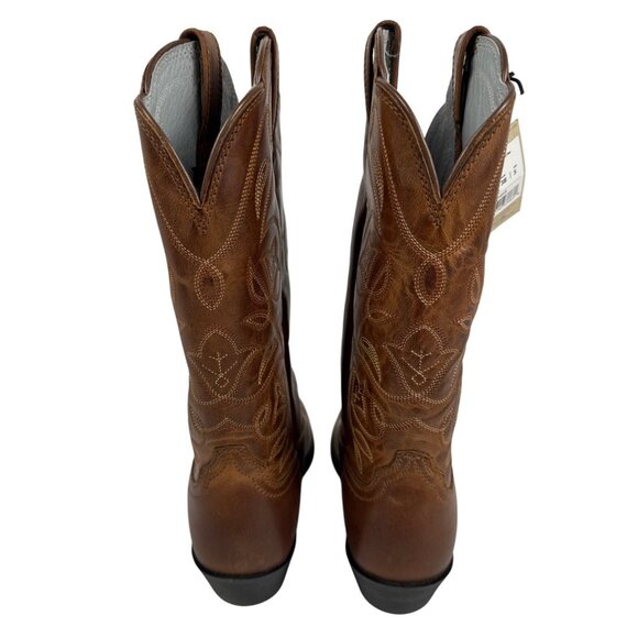 Ariat Womens Heritage Western R Toe Boots Russet Rebel Leather Size 7.5 B - Picture 5 of 12